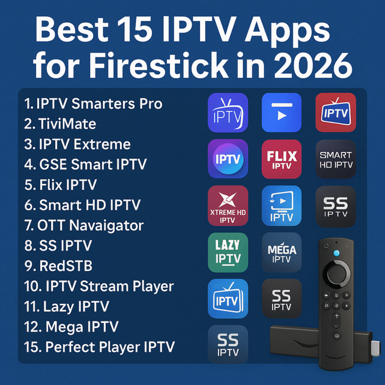 Best 15 IPTV Apps for Firestick in 2026
