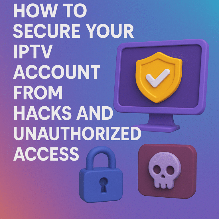 How to Secure Your IPTV Account from Hacks and Unauthorized Access
