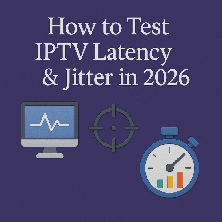 How to Test IPTV Latency & Jitter in 2026