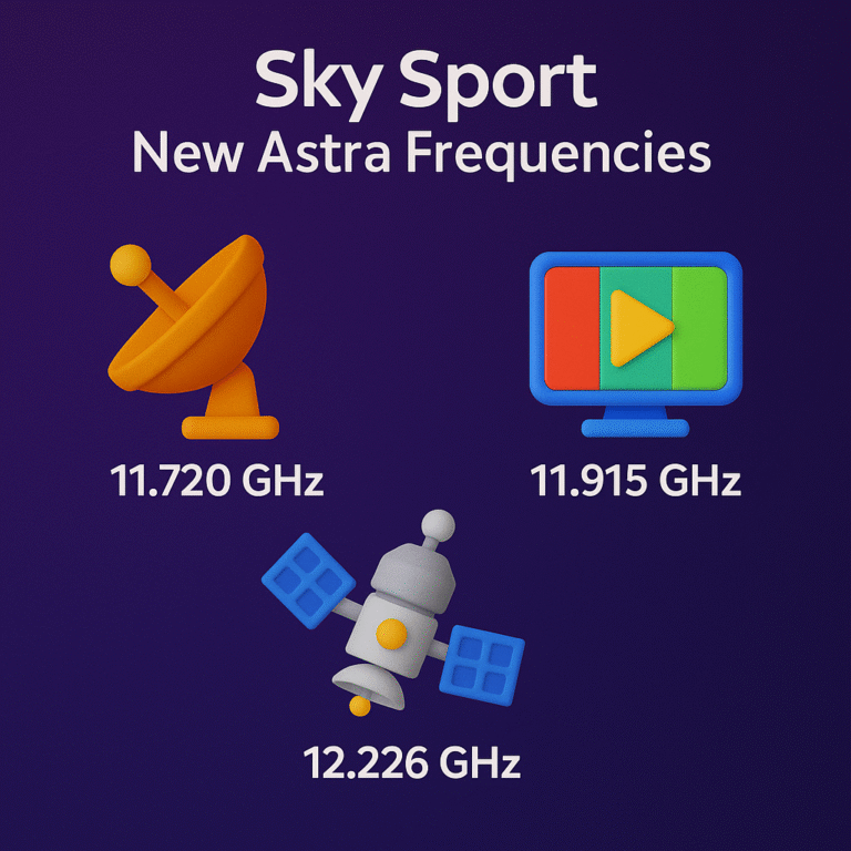 New Astra Frequencies for Sky Sport