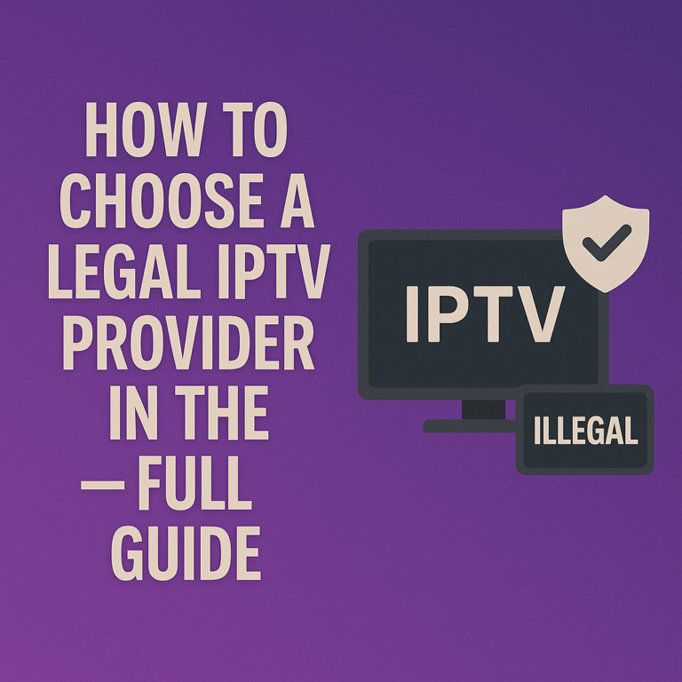 How to Choose a Legal IPTV Provider in the US – Full Guide
