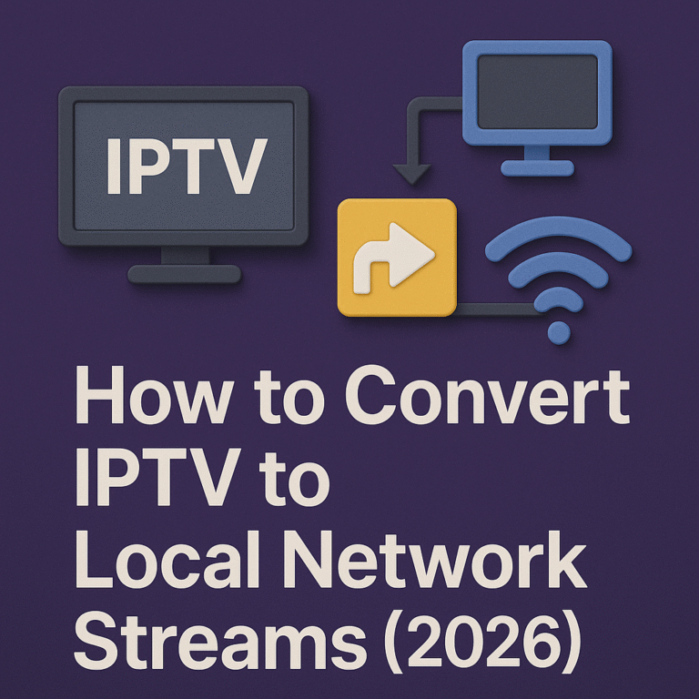 How to Convert IPTV to Local Network Streams (2026)