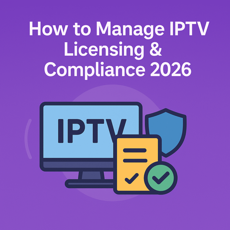 How to Manage IPTV Licensing & Compliance 2026