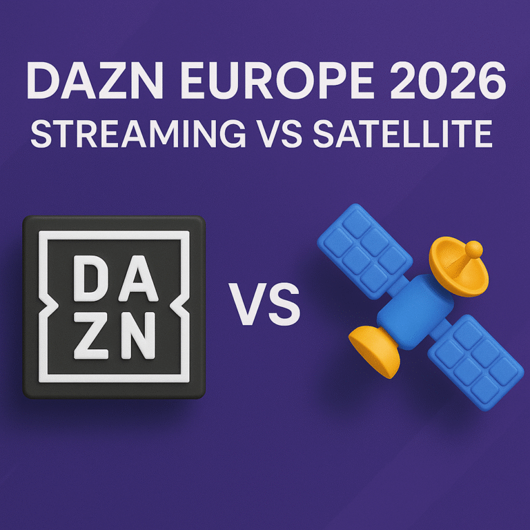 DAZN Europe 2026 Streaming vs Satellite