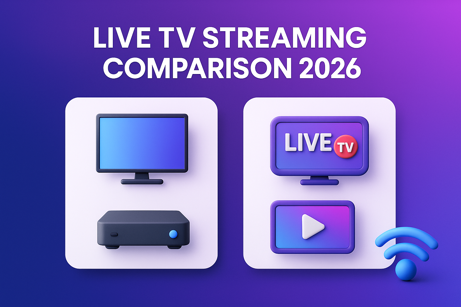 Live TV Streaming Comparison 2026