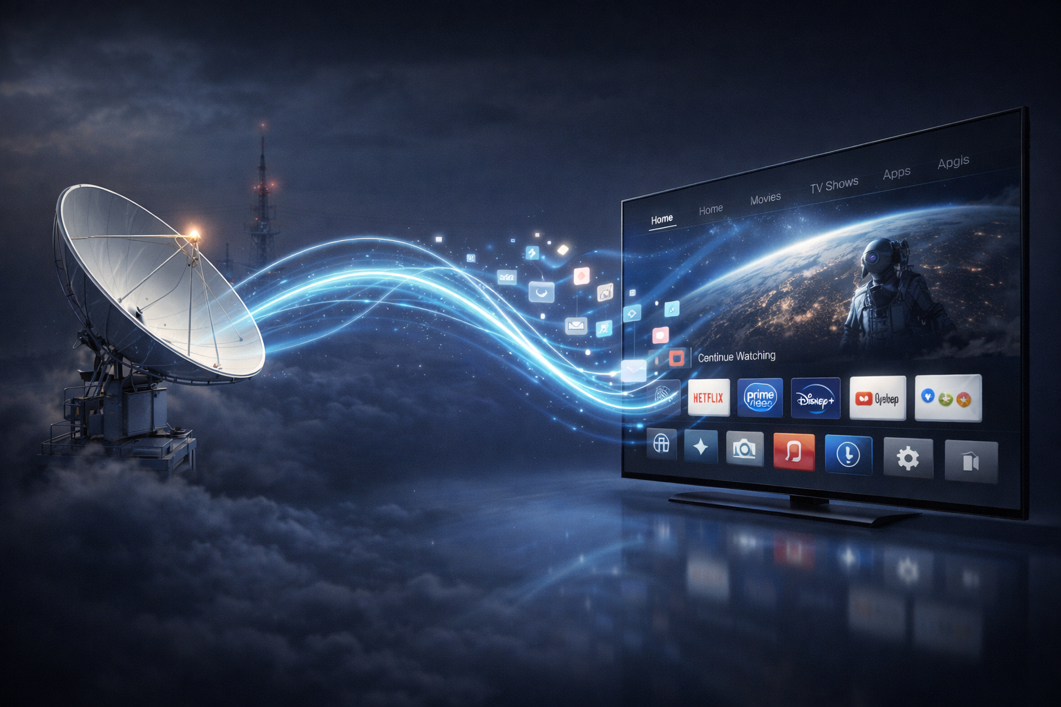 European TV channels alongside modern streaming platforms