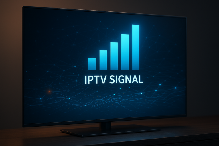 Improving IPTV streaming quality with stable signal indicators.