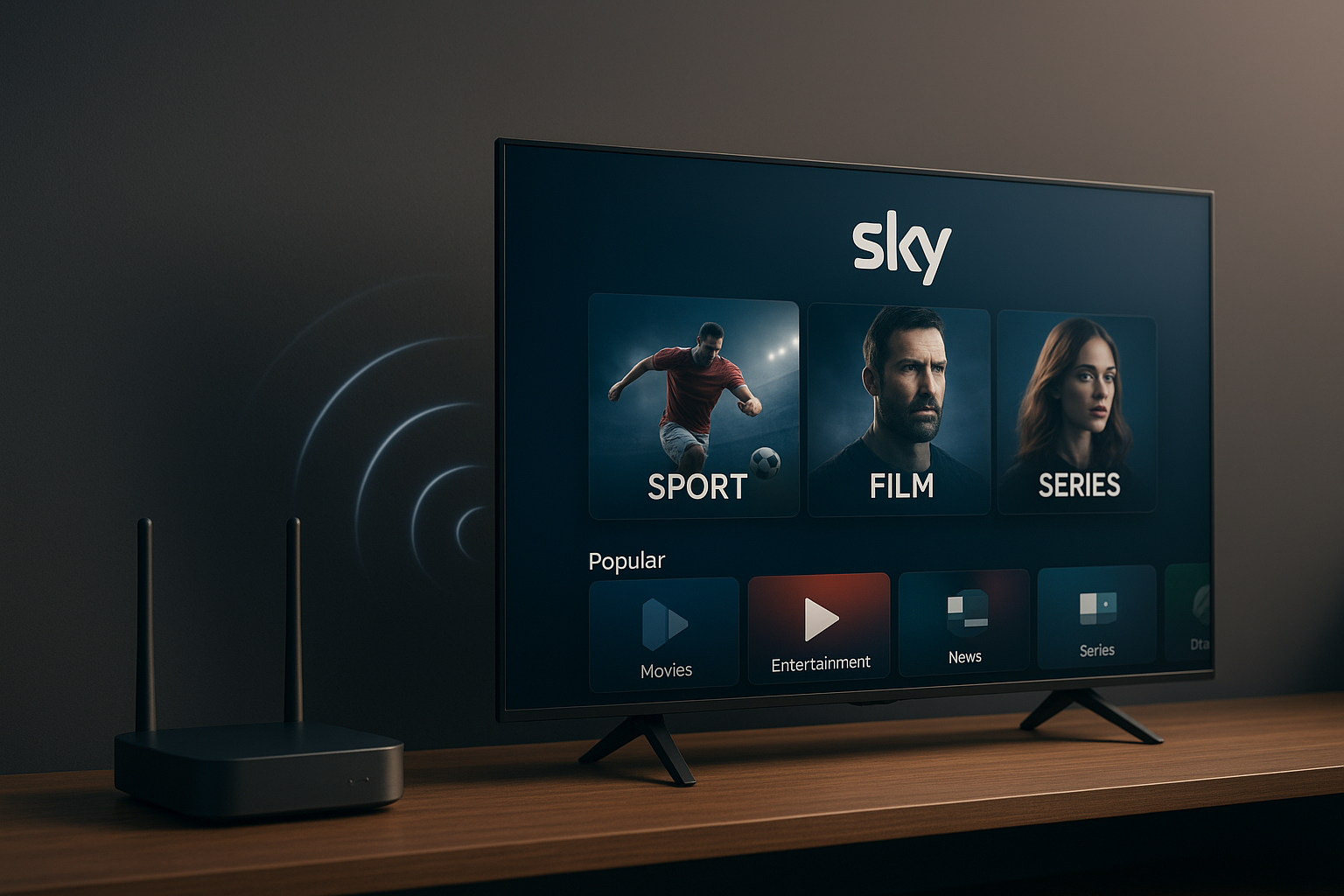 Kabelloses Fernsehen mit Sky Deutschland im Jahr 2026