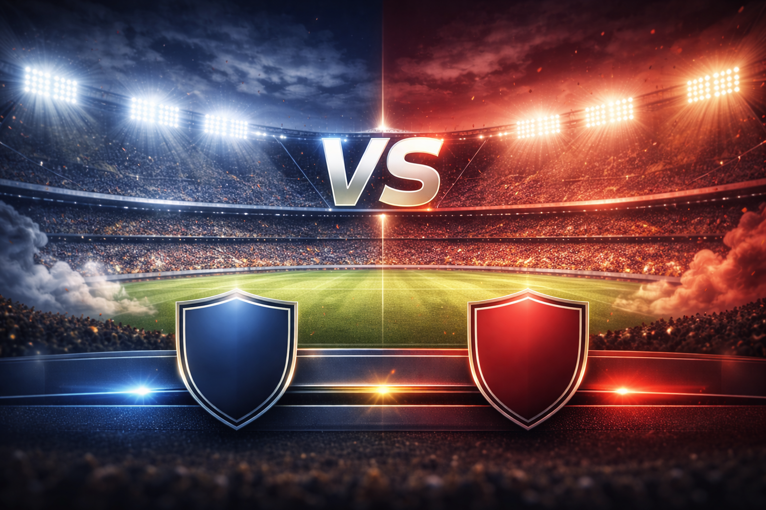 Professional illustration representing football rivalries and high viewership